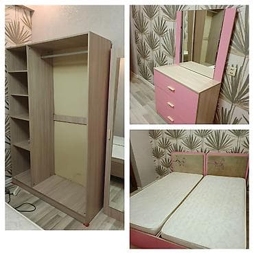 Qız üçün, 2 təknəfərlik çarpayı