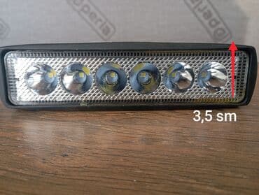 LED işıq bar (6 LED)- 2 ədəd - Ölçülər: uzunluq 15 sm, hündürlük 3,5