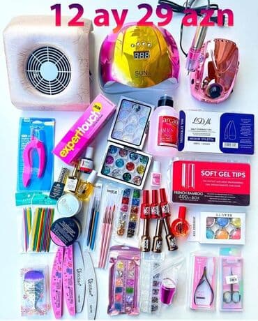 dirnaq geli: Yeni başlayanlar üçün dırnaq seti (Nağd və Kreditlə) — 1