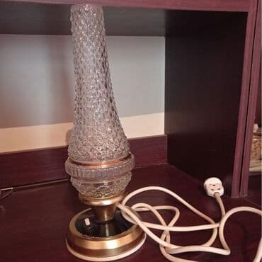 синяя лампа: Qədimi xrustal lampa .İşləmir — 1