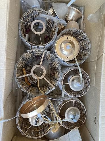 xrustal vaz: Çılçıraq, 10 və daha çox lampa, Xrustal — 1