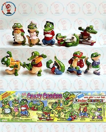 oyuncaq ayi type 0: Kinder surprise 1993 cu ilin timsahlar crazy crorocs kolleksiyasi — 1