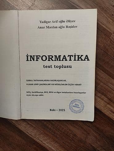 ipg informatika pdf: Məhsul: “Abituriyentlər üçün İnformatika test bankı” – yenilənmiş nəşr — 3