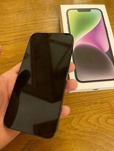 qas alan aparat: IPhone 14, 128 GB, Midnight, Zəmanət — 1