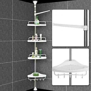 desmalar: Hamam üçün rahat künc rəfi Aidesen Multi Corner Shelf 2.6m Künc vanna — 2