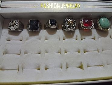 Aksesuarlar: 1 ədədi 3 AZN Kişi üzüyü dəsti – 6 ədəd - Klassik “fashion jewelry” — 1