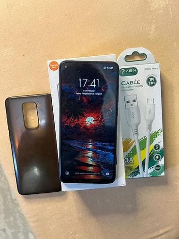 telefonlar yeni: Redmi Note 9, 64 GB, rəng - Göy, İki sim kartlı — 2