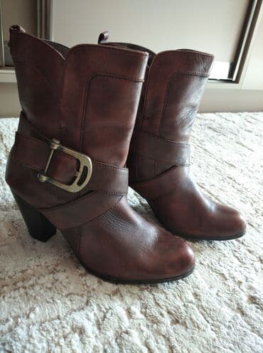 qadın çəkmə: Ölçü: 39, rəng - Qəhvəyi, Yeni — 1