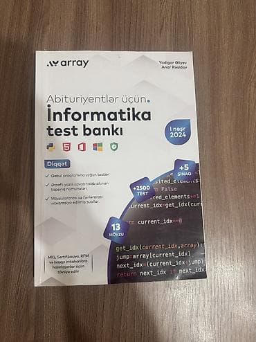 İnformatika Array.Tər-təmizdir demək olar istifadə olunmayıb