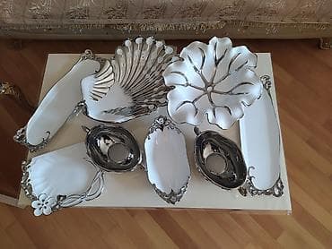 Nahar dəsti, rəng - Ağ, Farfor