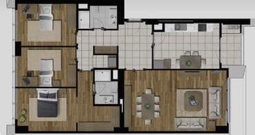 tam temirli menziller: 3 otaqlı, Yeni tikili, m. Nəriman Nərimanov, 130 kv. m — 4