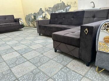 mingəçevirdə divan: Künc divan, Yeni, Açılan, Bazalı, Parça, Pulsuz çatdırılma — 8