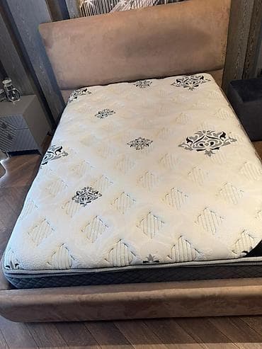 mebelim ucuzluq: İkinəfərlik çarpayı, Bazalı, Matras ilə — 1