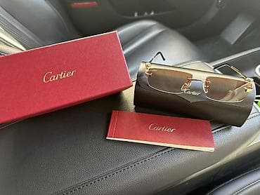 gun eynəyi: Cartier gün eynəyi – çərçivəsiz, qızılı detallar Originalla 1:1di — 1