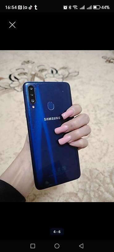 telefon redmi not 8: Samsung Galaxy A20s, 32 GB, rəng - Göy, Qırıq, Sensor, Barmaq izi — 1