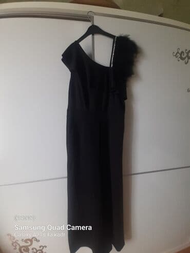 Qara rəngli qadın kombinezonu bir dəfə geynilib 40 razmer - Model