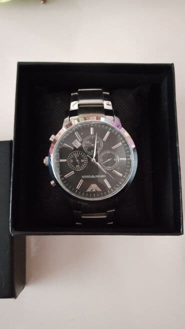 relax saat: Qol saatı, Emporio Armani, rəng - Gümüşü — 1