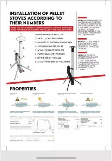 газовые печи: Alevra Pelet soba Təsviri: ✅Agac materialindan hazirlanmis pelet — 2
