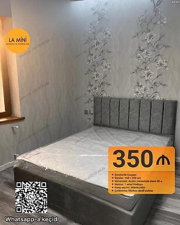 İkinəfərlik çarpayı, Matras ilə lalafo.az -da İkinəfərlik çarpayı, Matras ilə