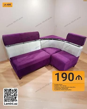 metbex wkafi: Künc divan, Açılan, Şəhərdaxili pulsuz çatdırılma — 1
