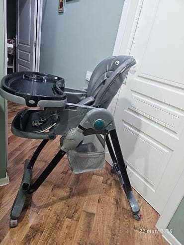 стуля: Uşaq yemək stulu – Pearl brendi, boz rəng Xüsusiyyətlər: - Rahat — 3