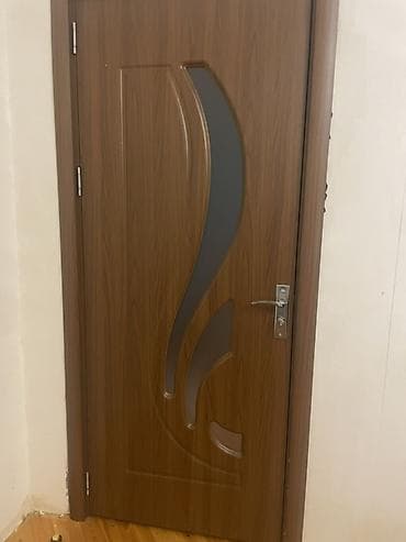 qapi gence: İç otaq qapısı 4eded sag qapitaxta teksturalı MDF finiş - Rəng: isti — 2