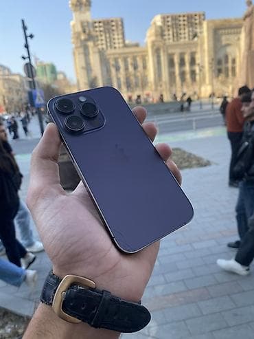 iphone s6: IPhone 14 Pro, 128 GB, Deep Purple, Simsiz şarj, Face ID — 1