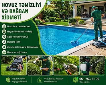 Hovuz təmizlik lalafo.az -da Hovuz təmizlik