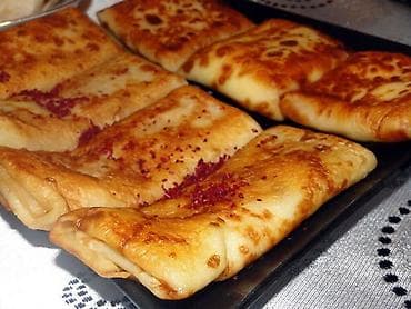 мука: Ev şəraitində hazırlanmış ince, elastik və bərabər bişmiş blinçik — 3