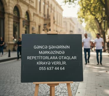 kiraye evler elmlerde ucuz: Gəncə şəhərinin mərkəzində repetitorlar üçün kirayə otaqlar təklif — 1