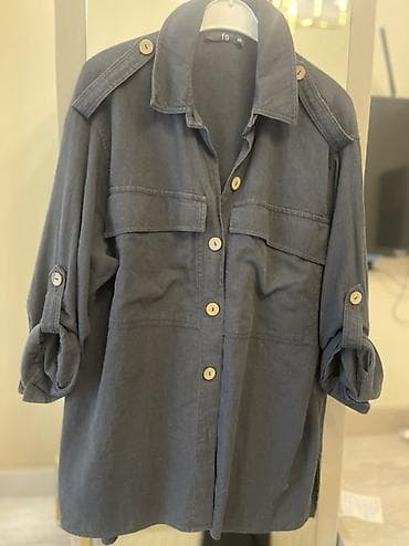 Faik sonmez ketan koynek Qadın oversize şaxmat köynək-jaket - Rəng