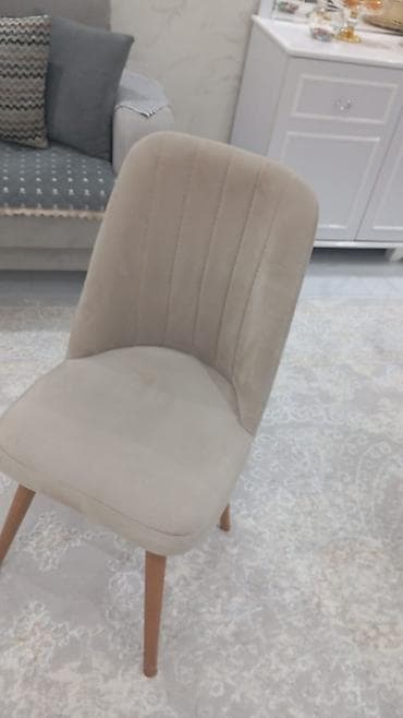 Qonaq otağı üçün, Qatlanmayan, rəng - Bej Stul — 3