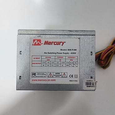 Masaüstü kompüterlər və komponentlər: Qida Bloku “400Watt Mercury” ⭐400Watt 24pin 4pin 2xsata 2xmolex — 3