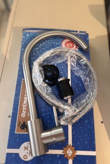 krantlar: Mətbəx üçün paslanmayan poladdan kran seti - Material: mat — 1