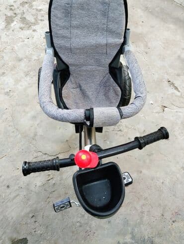 детские трехколесные велосипеды вest trike: Uşaq üçtəkərli velosiped 🚴‍♂️ • Rəng: boz/qarışıq qara • Ön tərəfdə — 2