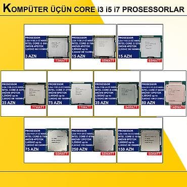 Kompüter üçün Core i3 i5 i7 Prosessorlar ⭐LGA 1156 (1ci nəsil) İntel