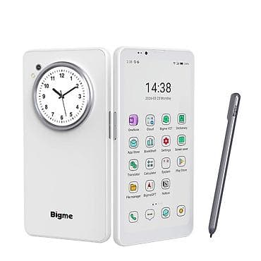 printer telefon: Elektron mürəkkəb ekranlı 5G smartfon - E-ink ön ekran: göz dostu oxu — 6
