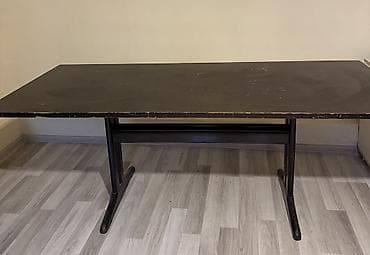 Klassik masa, İşlənmiş, Açılmayan, Taxta, Dördbucaq masa