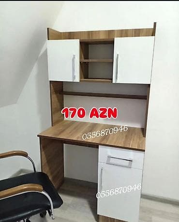 Oğlan və qız üçün, Yeni, Siyirməsiz, Yazı masası, Stulsuz
