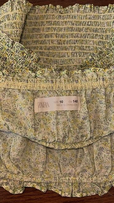 Нижнее белье, носки: Цвет - Зеленый Майки, Zara Kids, Для девочек, 9 - 10 лет — 3