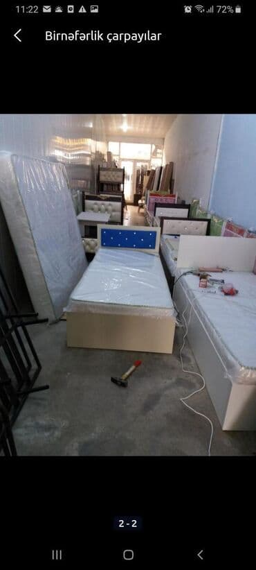 темир краватлар: Новый, Односпальная кровать, Без подьемного механизма, С матрасом, Без выдвижных ящиков, Германия — 20