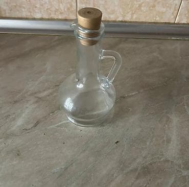 qazan qab: Şüşə yağ/qatıq qabı – pipetli qapaqla - Material: şəffaf qalın şüşə - — 1