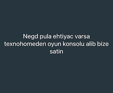 icare ps: Xidmət: Oyun konsollarının alışı Təsvir: - Nağd pula ehtiyacınız — 1