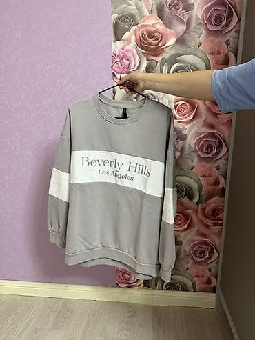 puff oda 7000: Defacto sweatşört – “Beverly Hills Los Angeles” yazılı - Rəng: açıq — 1