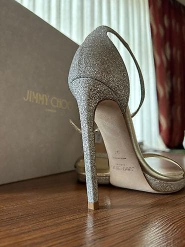 basanoşka: Jimmy Choo qadın hündürdaban sandal -ENDİRİM MÖVCUDDUR - Brend: Jimmy — 2