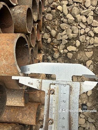 Крепежные изделия: Məhsul: Polad borular 60 mm qalınlıq 4 mm uzunlugu 5 metrə 1 metrəsi — 2