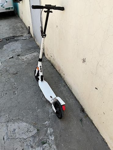 Samokatlar: Şəhər üçün mexaniki (elektriksiz) skuter - Rəng: ağ, qara detallar - — 4