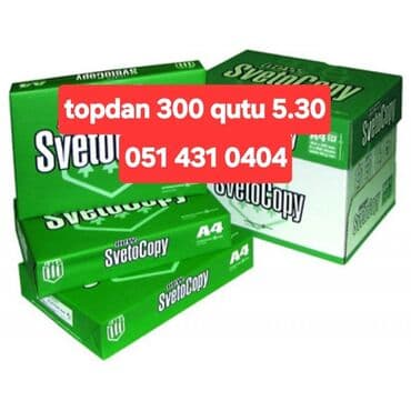 qapı ucuz: SvetoCopy A4 ofis kağızı - Format: A4 - Marka: SvetoCopy - Ofis — 1
