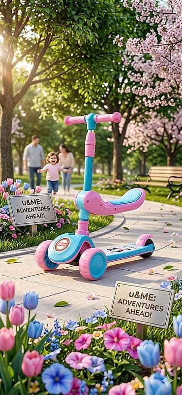 yığılan velosipedlər: Uşaqlar üçün 3 təkərli dönəbilən skuter – oturacaqlı, balacalar üçün — 3