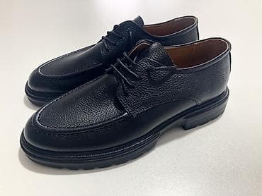 Məhsul: Dəri kişi ayaqqabısı – qara, bağcıqlı, klassik-şık üslub